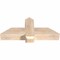 Ekena Millwork Eugene Smooth Timber Gable Bracket, Douglas Fir, 36"W x 15"H x 5 1/2"D x 5 1/2"F, 10/12 Pitch GBW036X15X0606EUG00SDF - alternate 2